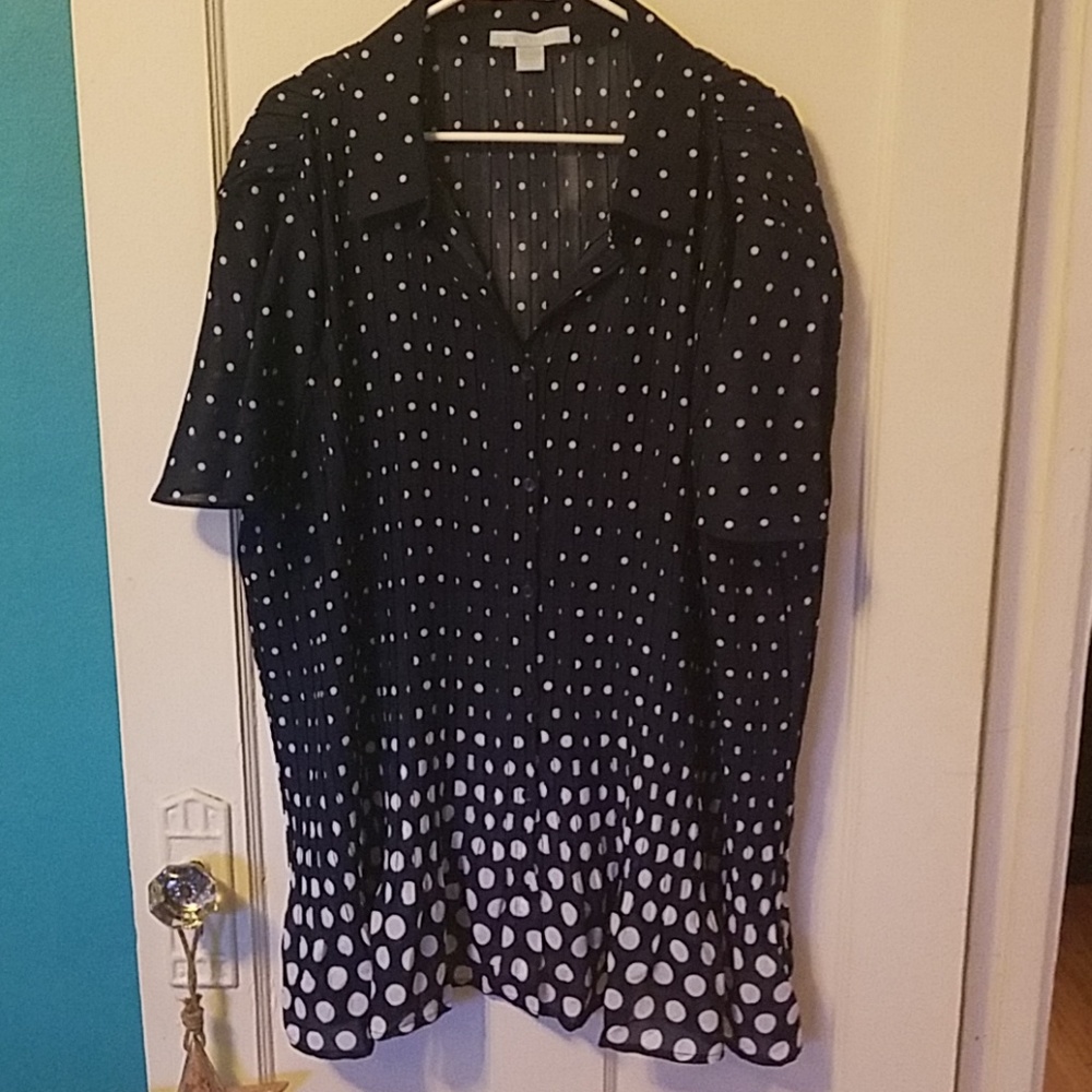Pleated blouse